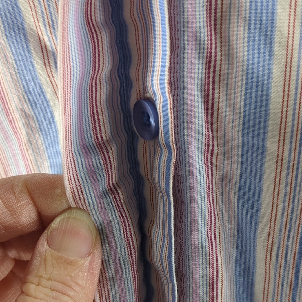 Andrea Viccaro Striped Button-Up Shirt - Picture 3 of 5